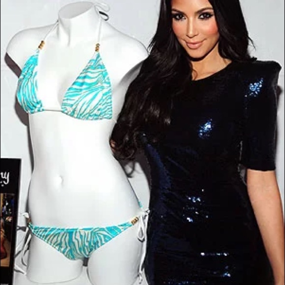15$ Flash Sale 🎉 Kardashian Beach Bunny Swimwear Bikini Set Vintage Small Used